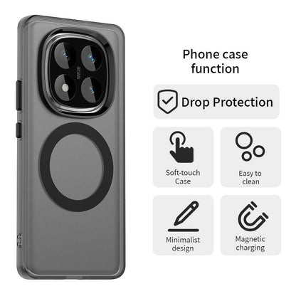 MagSafe-etui til Xiaomi Poco X7 / Redmi Note 14 Pro 5G, Techsuit, CandyCase, Sort