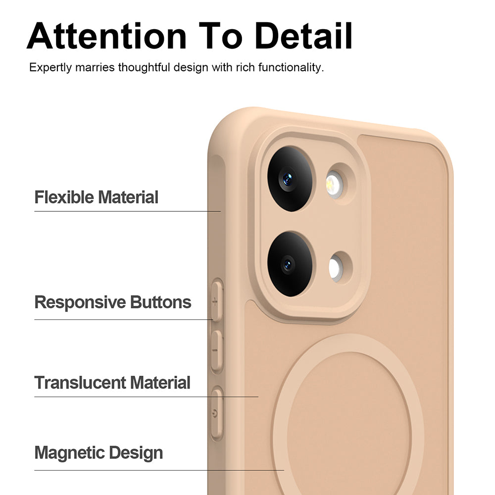 MagSafe-etui til Xiaomi Poco X8 Pro Max, Techsuit, HaloFrost II, Guld