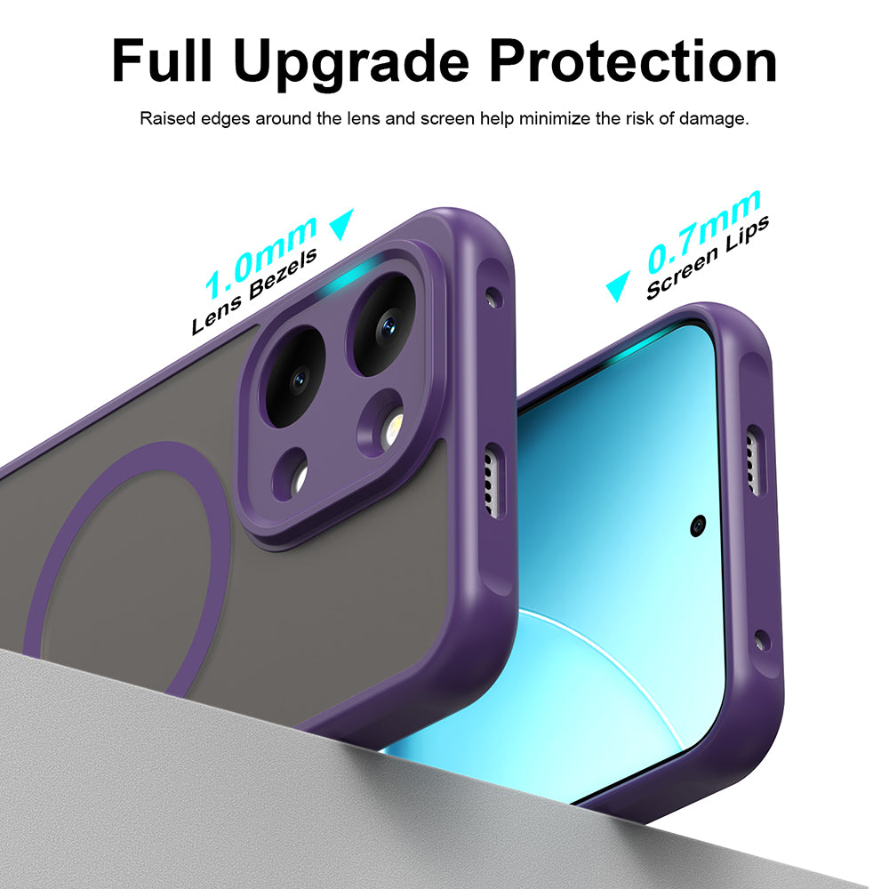 MagSafe-etui til Xiaomi Poco X8 Pro Max, Techsuit, HaloFrost II, Lilla