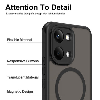 MagSafe-etui til Xiaomi Poco X8 Pro Max, Techsuit, HaloFrost II, Sort