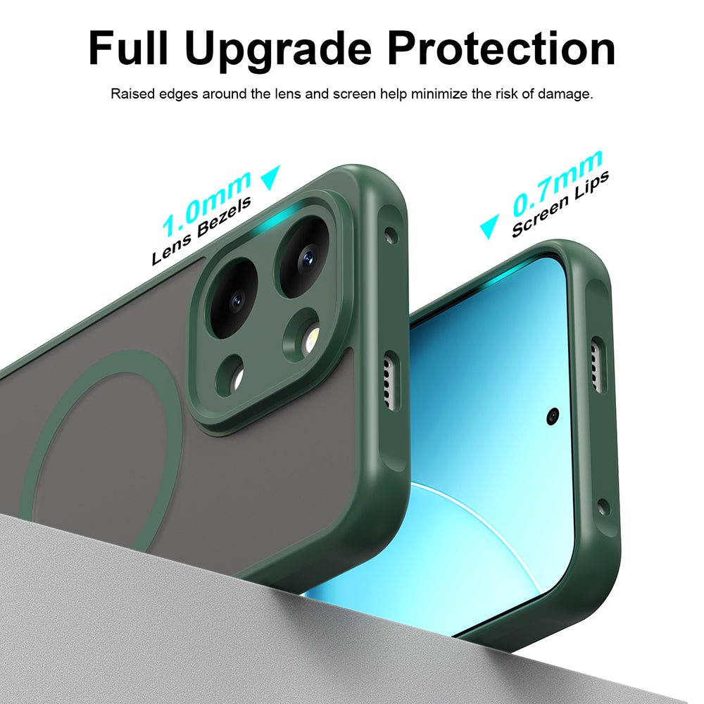 MagSafe-etui til Xiaomi Poco X8 Pro Max, Techsuit, HaloFrost II, Grøn