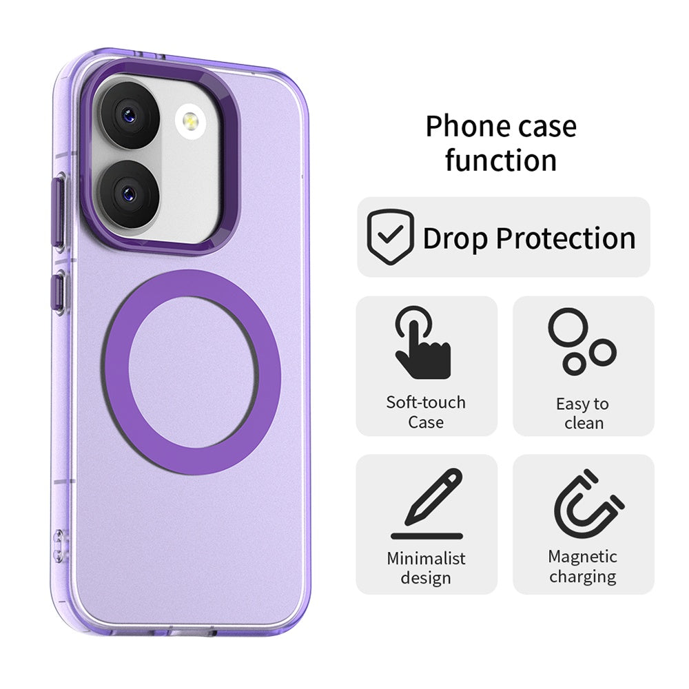 MagSafe-etui til Xiaomi Poco X8 Pro, Techsuit, CandyCase, Lilla