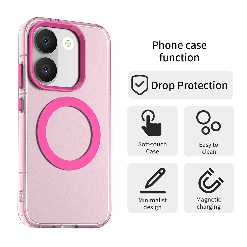 MagSafe-etui til Xiaomi Poco X8 Pro, Techsuit, CandyCase, Lyserød