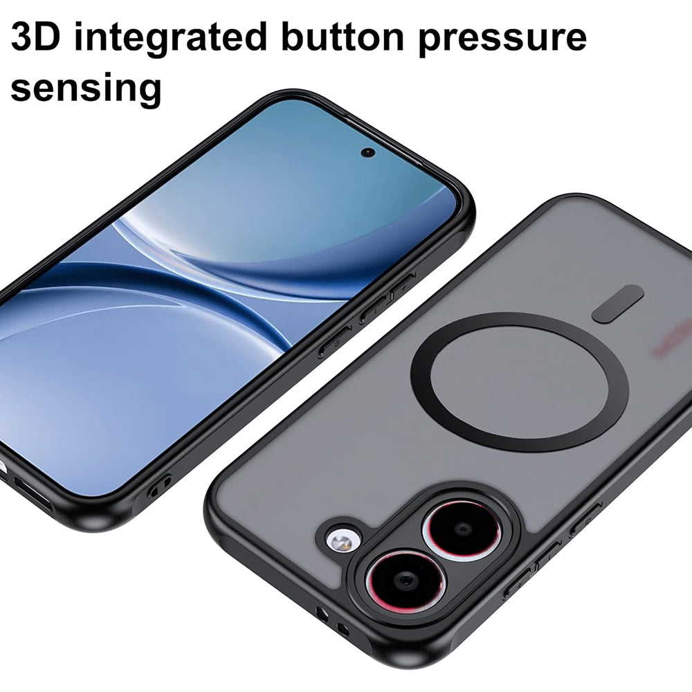 MagSafe-etui til Xiaomi Poco X8 Pro, Techsuit, PureFrost, Satin Sort