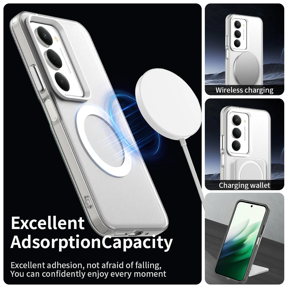 MagSafe cover til Xiaomi Redmi 15 5G / 15 4G, Techsuit, CandyCase, Hvid