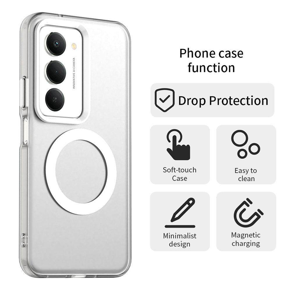 MagSafe cover til Xiaomi Redmi 15 5G / 15 4G, Techsuit, CandyCase, Hvid