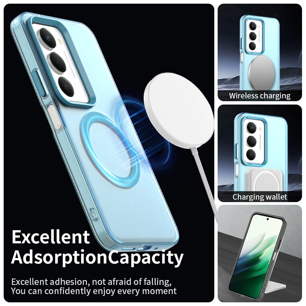 MagSafe cover til Xiaomi Redmi 15 5G / 15 4G, Techsuit, CandyCase, Blå