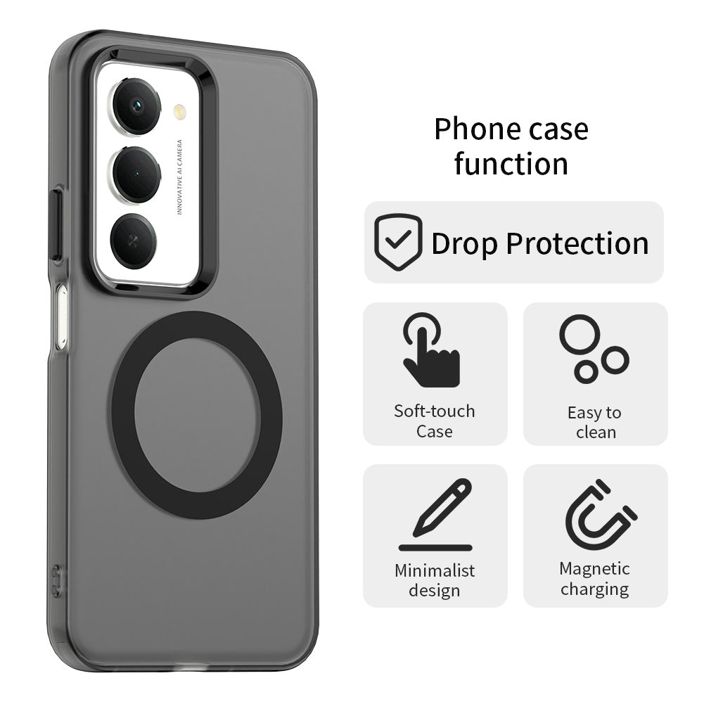 MagSafe cover til Xiaomi Redmi 15 5G / 15 4G, Techsuit, CandyCase, Sort