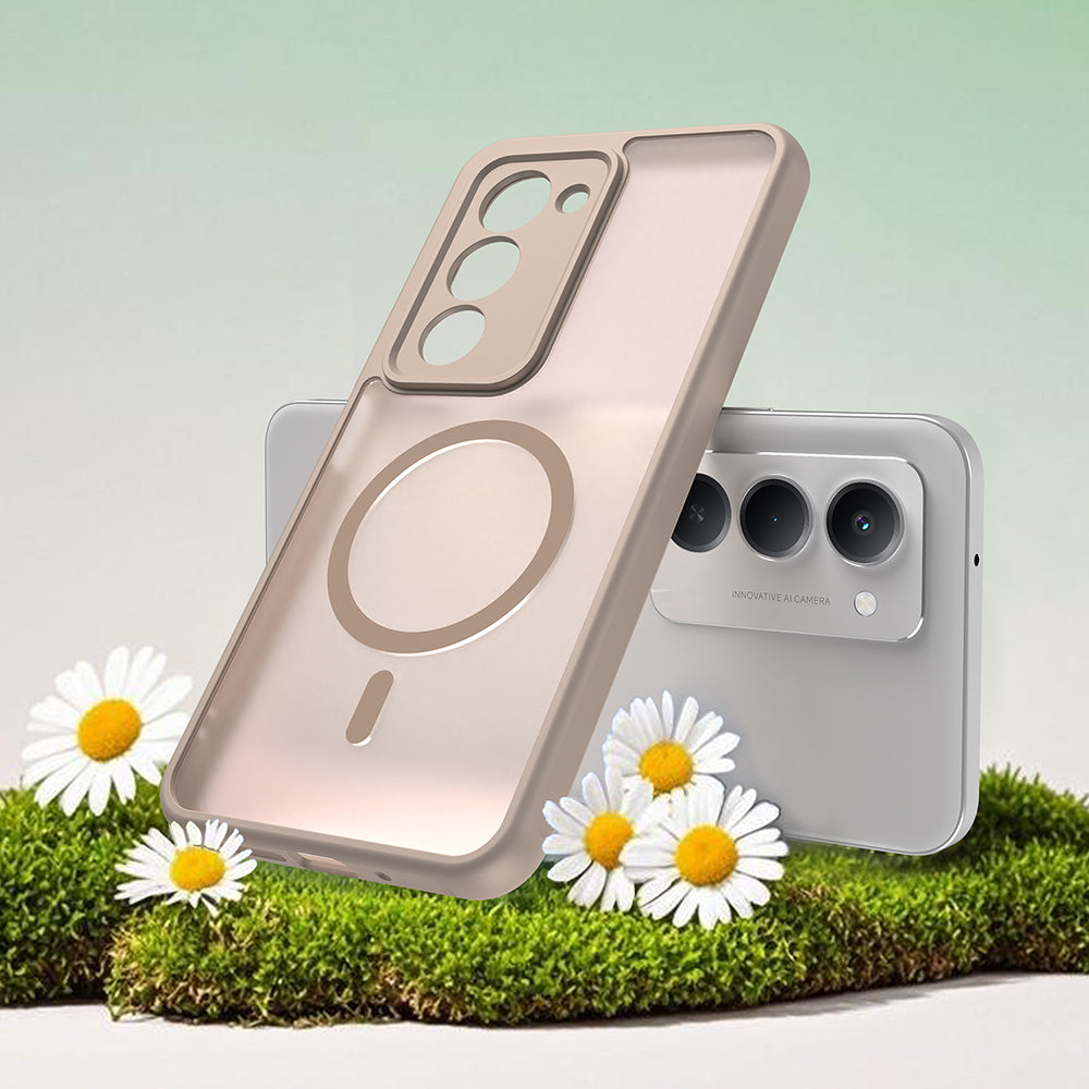 MagSafe cover til Xiaomi Redmi 15 5G / 15 4G, Techsuit, HaloFrost II, Gylden