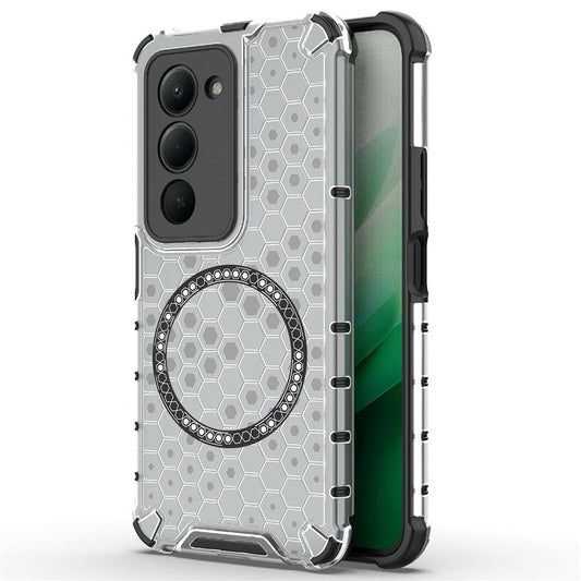 MagSafe cover til Xiaomi Redmi 15 5G / 15 4G, Techsuit, HoneyComb Shield, Hvid