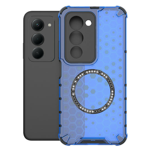 MagSafe cover til Xiaomi Redmi 15 5G / 15 4G, Techsuit, HoneyComb Shield, Blå
