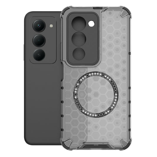 MagSafe cover til Xiaomi Redmi 15 5G / 15 4G, Techsuit, HoneyComb Shield, Sort