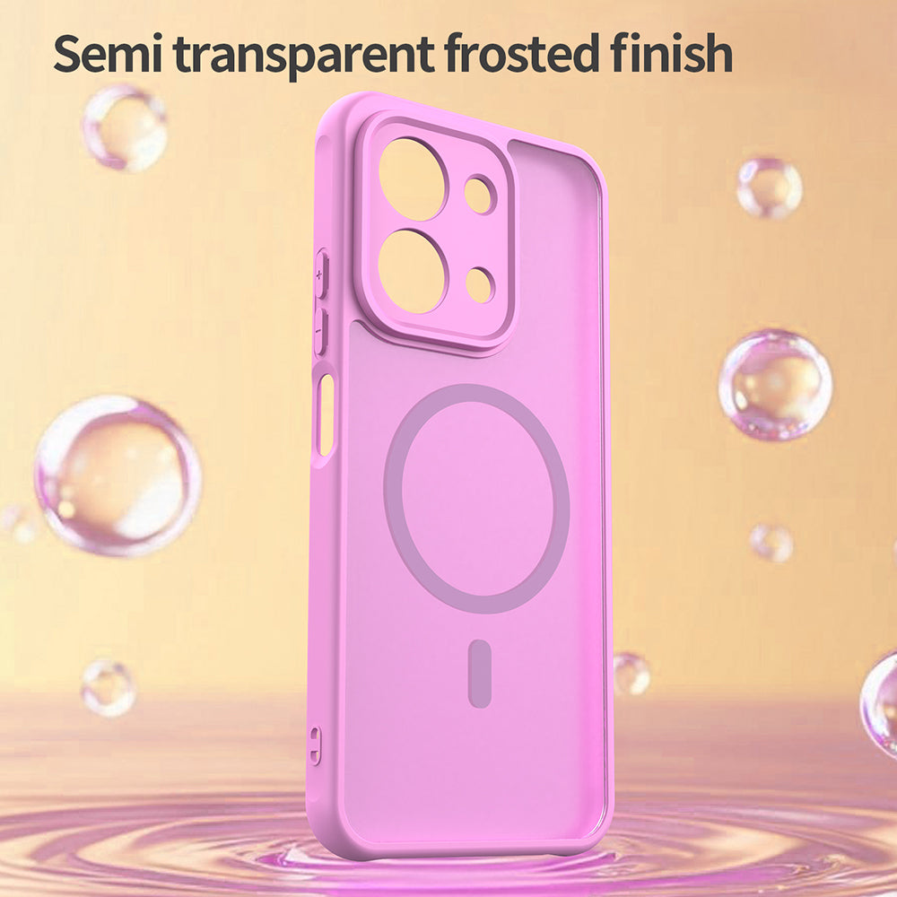 MagSafe cover til Xiaomi Redmi 15C 5G / 15C 4G, Techsuit, HaloFrost II, Pink