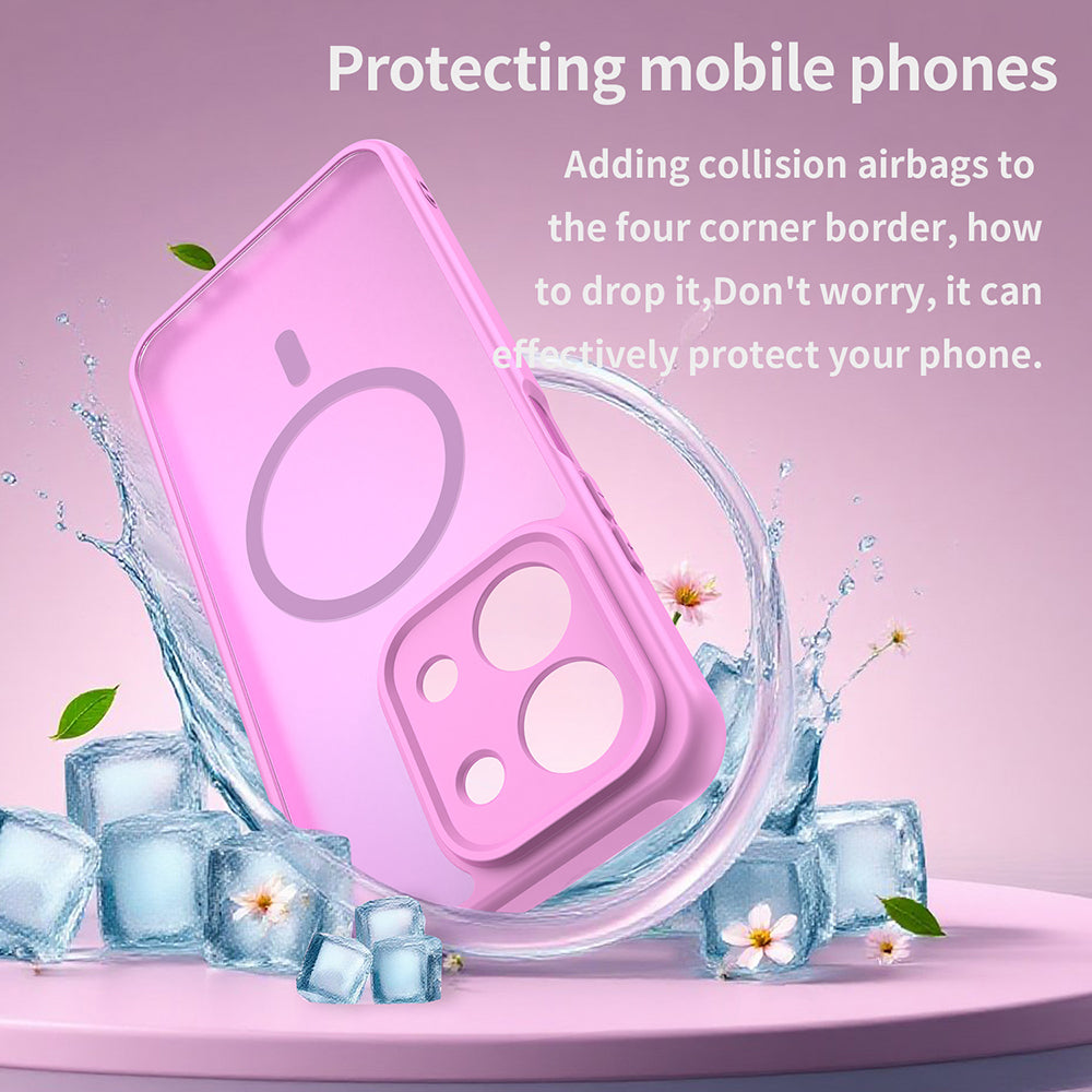 MagSafe cover til Xiaomi Redmi 15C 5G / 15C 4G, Techsuit, HaloFrost II, Pink