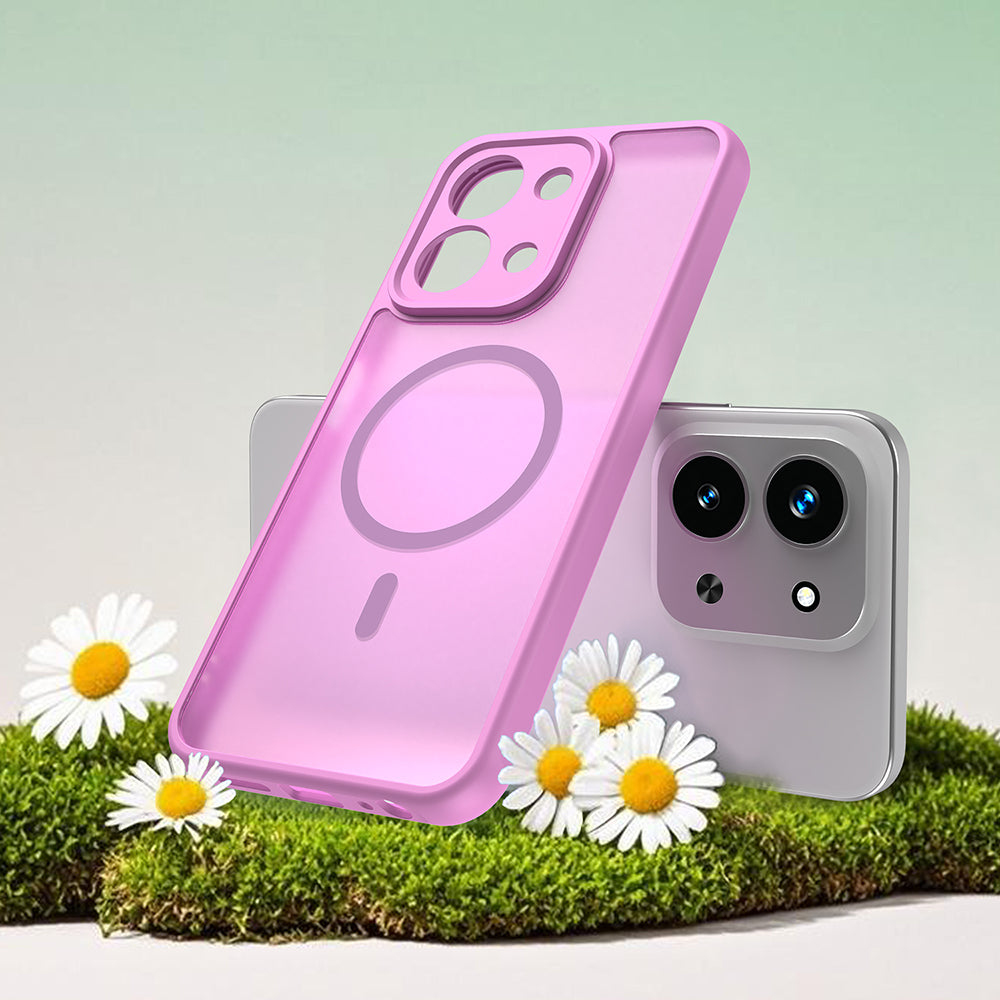 MagSafe cover til Xiaomi Redmi 15C 5G / 15C 4G, Techsuit, HaloFrost II, Pink