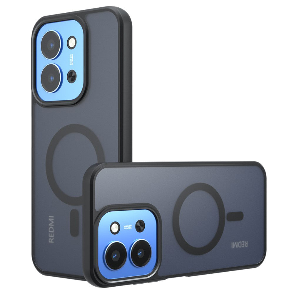 MagSafe cover til Xiaomi Redmi 15C 5G / 15C 4G, Techsuit, PureFrost, Satin Sort