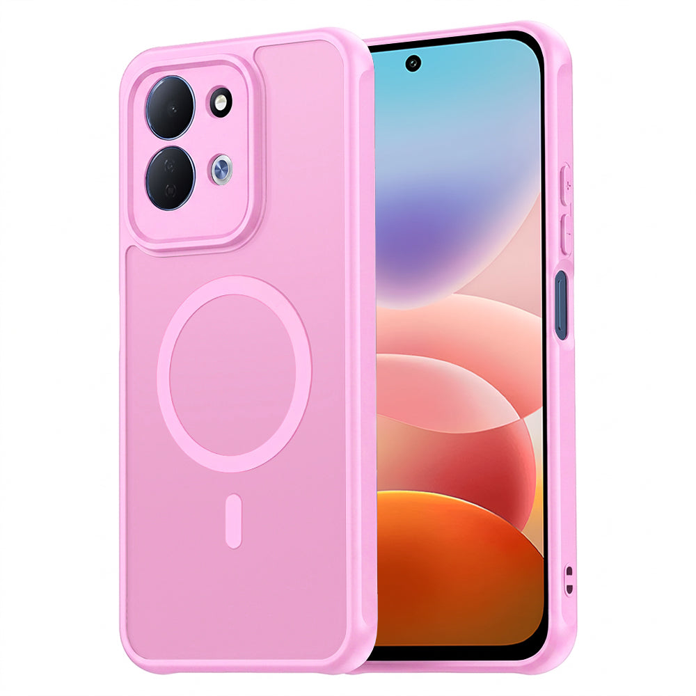 MagSafe-etui til Xiaomi Redmi 17 5G / 17 4G, Techsuit, HaloFrost II, Lyserød