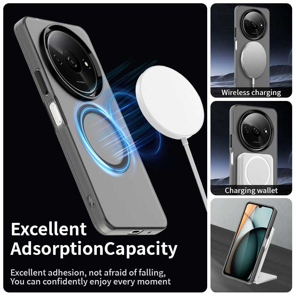 MagSafe-etui til Xiaomi Redmi A3x / A3, Techsuit, CandyCase, Sort
