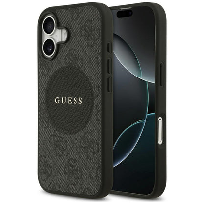MagSafe cover til Apple iPhone 17, Guess, 4G Circle Classic Logo, Sort