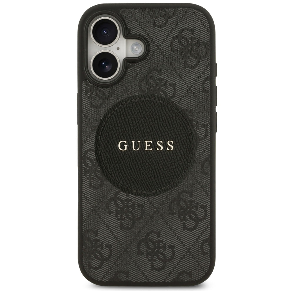 MagSafe cover til Apple iPhone 17, Guess, 4G Circle Classic Logo, Sort