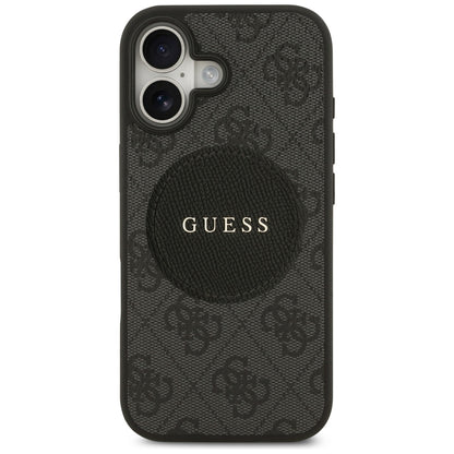 MagSafe cover til Apple iPhone 17, Guess, 4G Circle Classic Logo, Sort