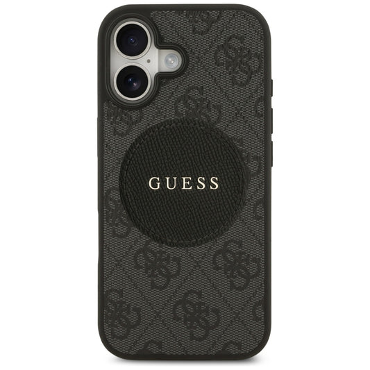 MagSafe cover til Apple iPhone 17, Guess, 4G Circle Classic Logo, Sort