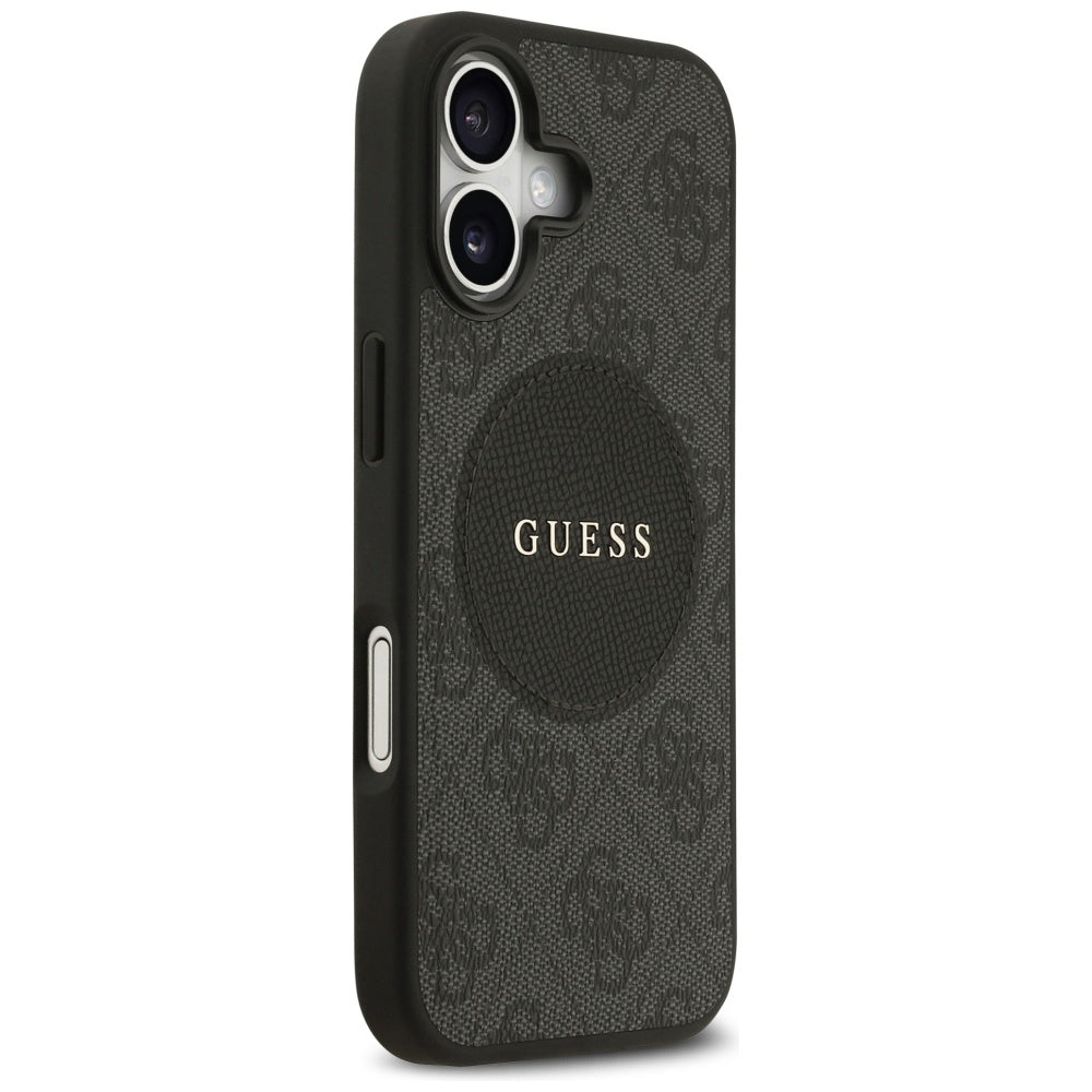 MagSafe cover til Apple iPhone 17, Guess, 4G Circle Classic Logo, Sort