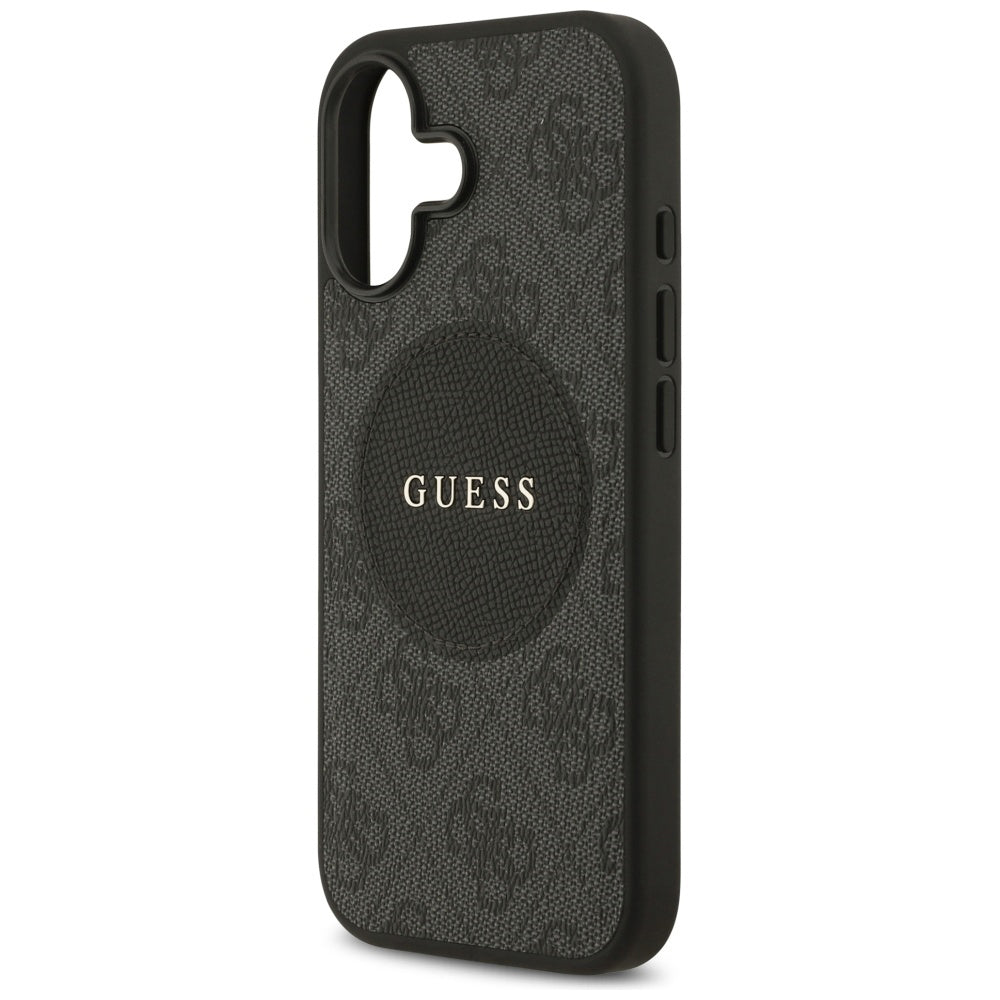 MagSafe cover til Apple iPhone 17, Guess, 4G Circle Classic Logo, Sort