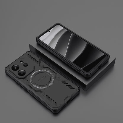 MagSafe-etui til Xiaomi Redmi Note 14 4G (Regional), Techsuit, ArmorMag, Sort