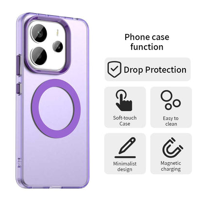 MagSafe-etui til Xiaomi Redmi Note 14 4G (Regional), Techsuit, CandyCase, Lilla