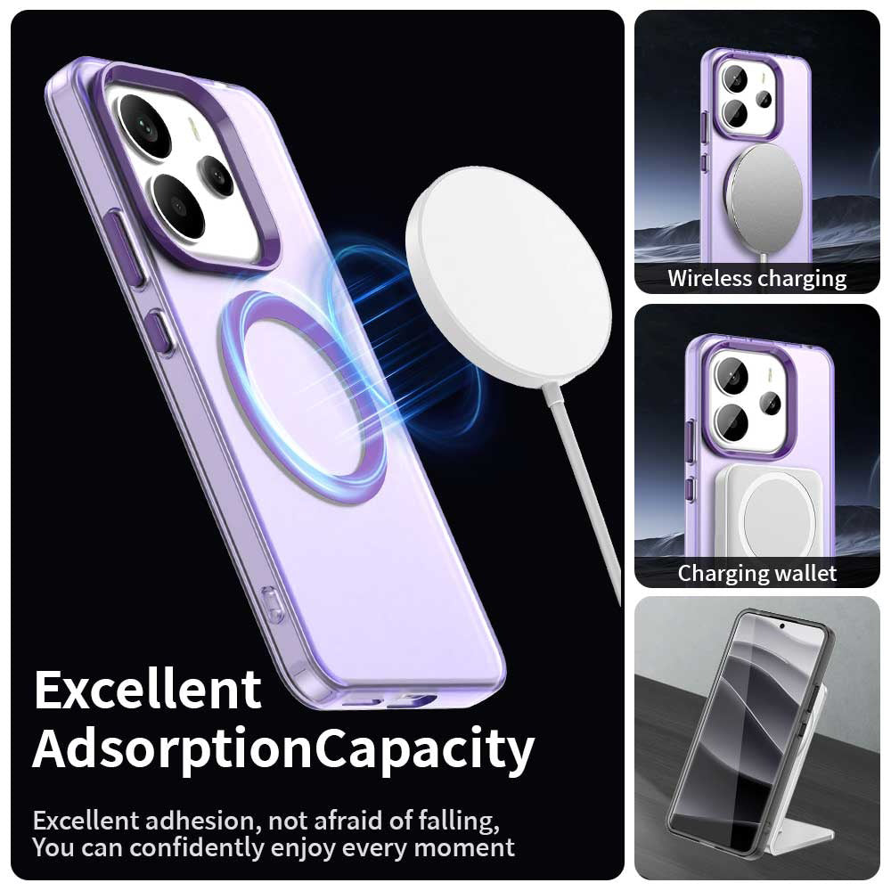 MagSafe-etui til Xiaomi Redmi Note 14 4G (Regional), Techsuit, CandyCase, Lilla