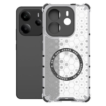 MagSafe-etui til Xiaomi Redmi Note 14 4G (Regional), Techsuit, HoneyComb Shield, Hvid