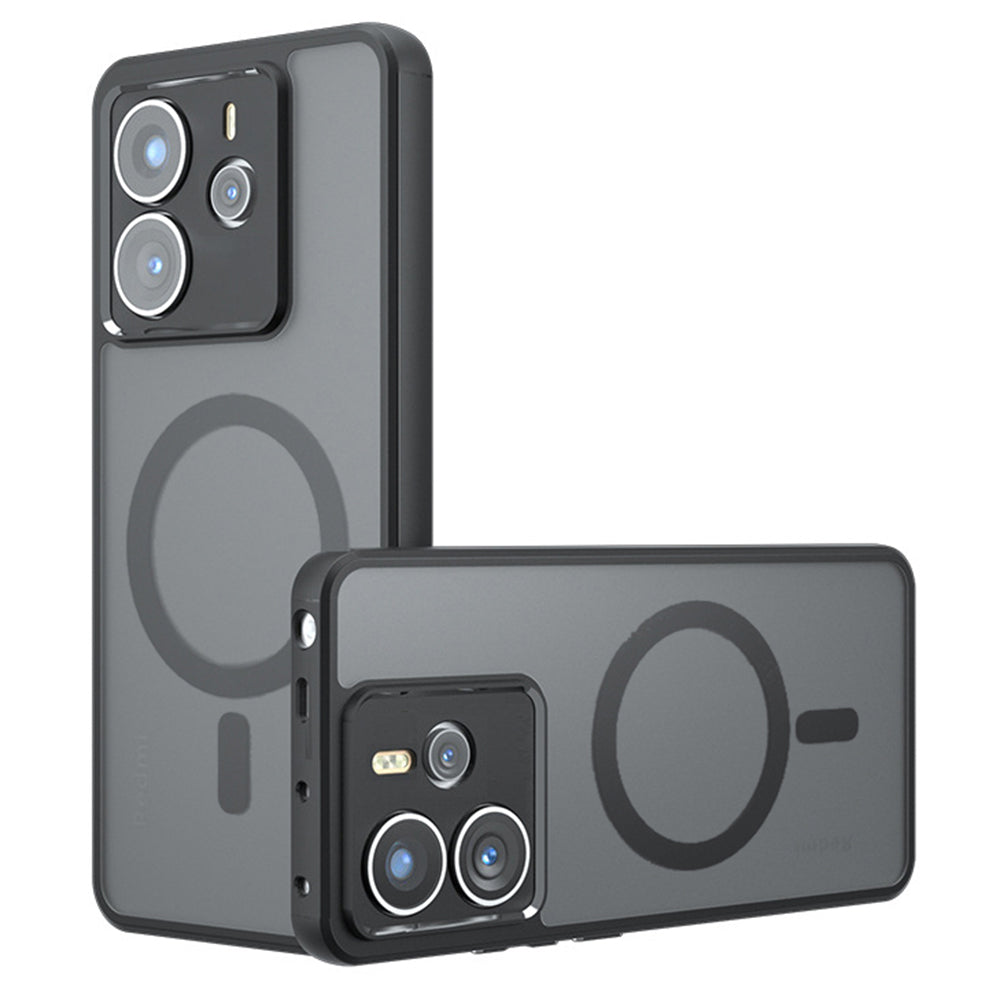 MagSafe-etui til Xiaomi Redmi Note 14 4G (Standard), Techsuit, PureFrost, Sort