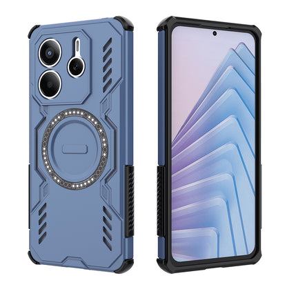MagSafe-etui til Xiaomi Redmi Note 14 5G, Techsuit, ArmorMag, Blå