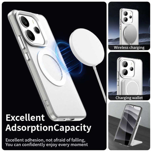 MagSafe-etui til Xiaomi Redmi Note 14 5G, Techsuit, CandyCase, Hvid