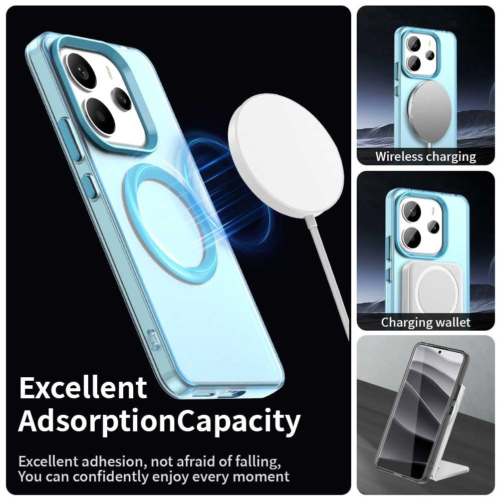 MagSafe-etui til Xiaomi Redmi Note 14 5G, Techsuit, CandyCase, Blå