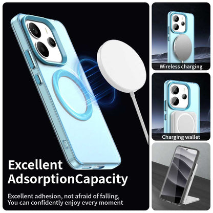 MagSafe-etui til Xiaomi Redmi Note 14 5G, Techsuit, CandyCase, Blå