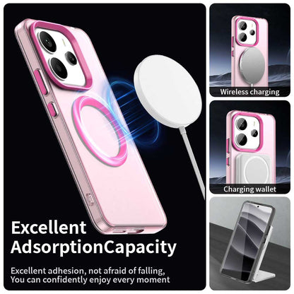 MagSafe-etui til Xiaomi Redmi Note 14 5G, Techsuit, CandyCase, Lyserød