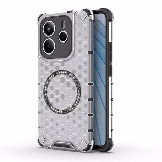 MagSafe-etui til Xiaomi Redmi Note 14 5G, Techsuit, HoneyComb Shield, Hvid