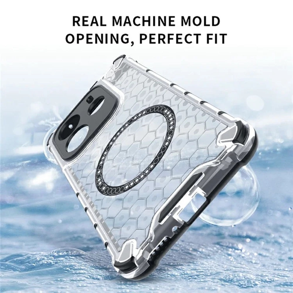 MagSafe-etui til Xiaomi Redmi Note 14 5G, Techsuit, HoneyComb Shield, Hvid