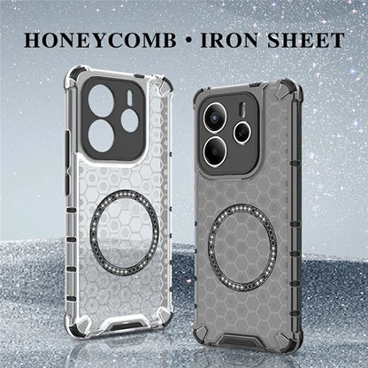 MagSafe-etui til Xiaomi Redmi Note 14 5G, Techsuit, HoneyComb Shield, Hvid