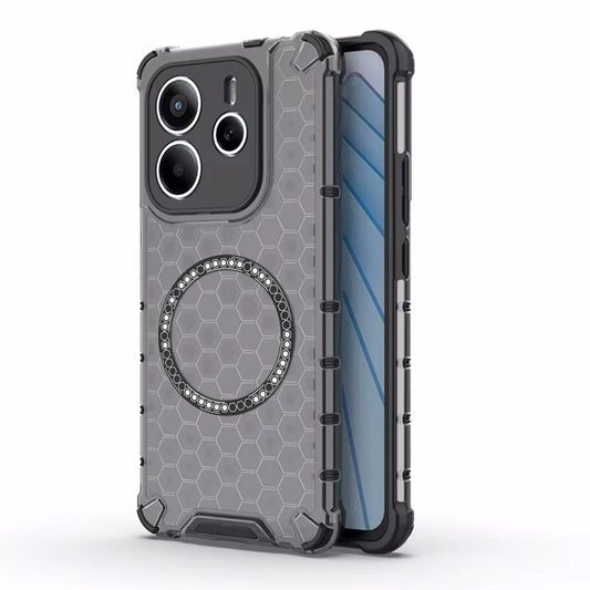 MagSafe-etui til Xiaomi Redmi Note 14 5G, Techsuit, HoneyComb Shield, Sort