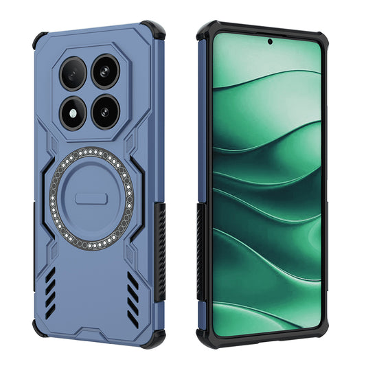 MagSafe-etui til Xiaomi Redmi Note 14 Pro 4G, Techsuit, ArmorMag, Blå