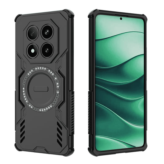 MagSafe-etui til Xiaomi Redmi Note 14 Pro 4G, Techsuit, ArmorMag, Sort