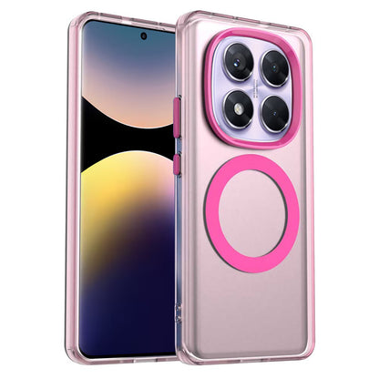 MagSafe-etui til Xiaomi Redmi Note 14 Pro 4G, Techsuit, CandyCase, Lyserød