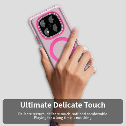 MagSafe-etui til Xiaomi Redmi Note 14 Pro 4G, Techsuit, CandyCase, Lyserød