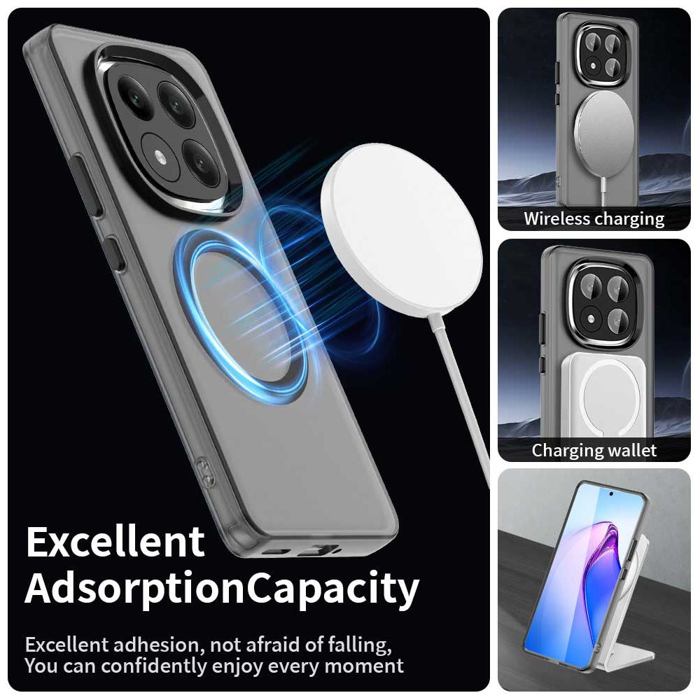 MagSafe-etui til Xiaomi Redmi Note 14 Pro+ 5G, Techsuit, CandyCase, Sort