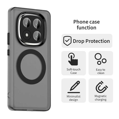 MagSafe-etui til Xiaomi Redmi Note 14 Pro+ 5G, Techsuit, CandyCase, Sort