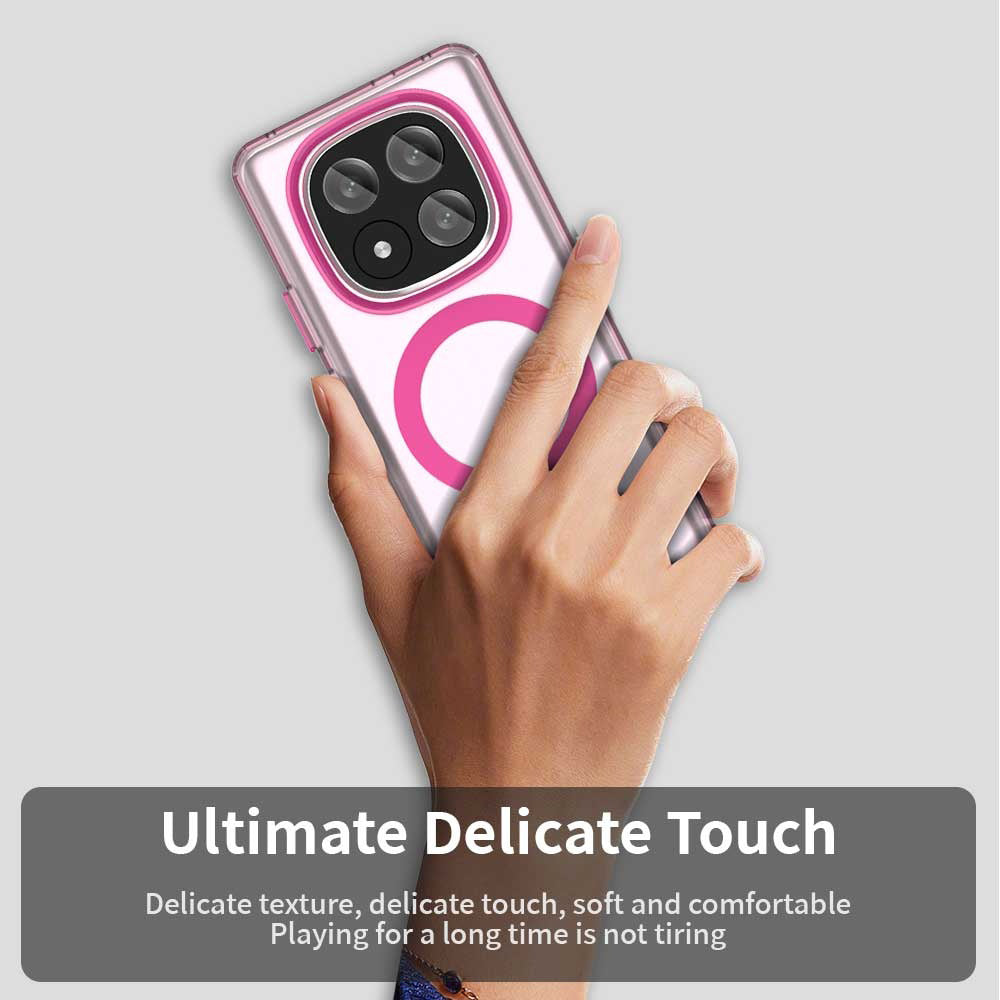 MagSafe-etui til Xiaomi Redmi Note 14 Pro+ 5G, Techsuit, CandyCase, Lyserød