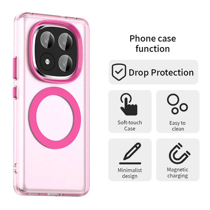 MagSafe-etui til Xiaomi Redmi Note 14 Pro+ 5G, Techsuit, CandyCase, Lyserød